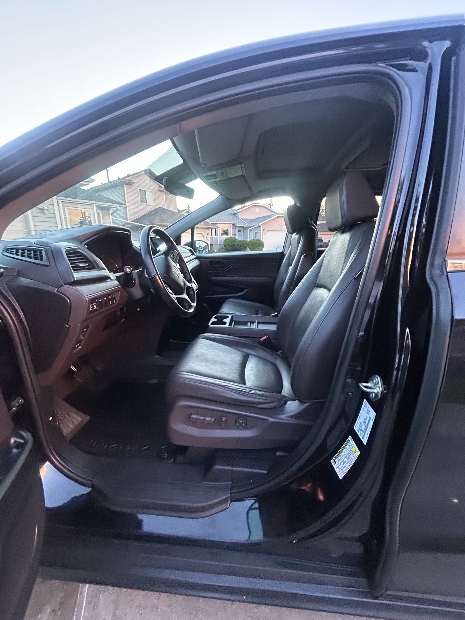 Honda Odyssey interior after detailing by Kailer's High End Detailing
