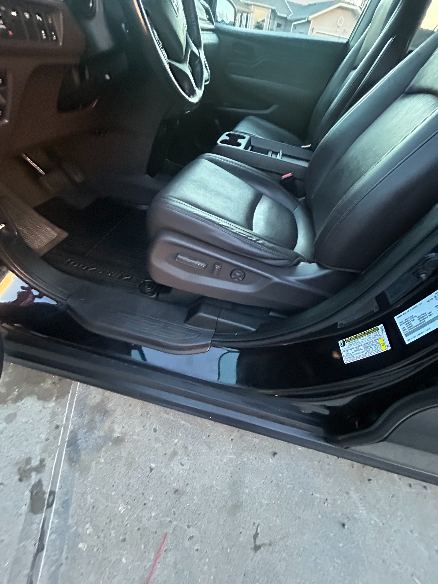 Honda Odyssey driver area after detail